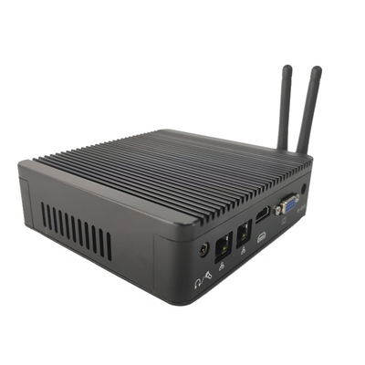 DDR4L 8GB M.Sata 256GB Sunspad Mini Pc Computer fanless With Win 10 Intel Celeron J4125 Processor